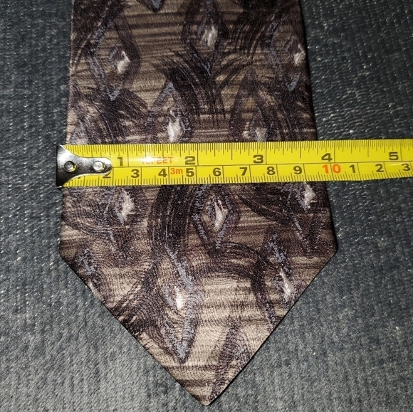 Brown / Tan Patterned Tie New - Picture 3 of 6